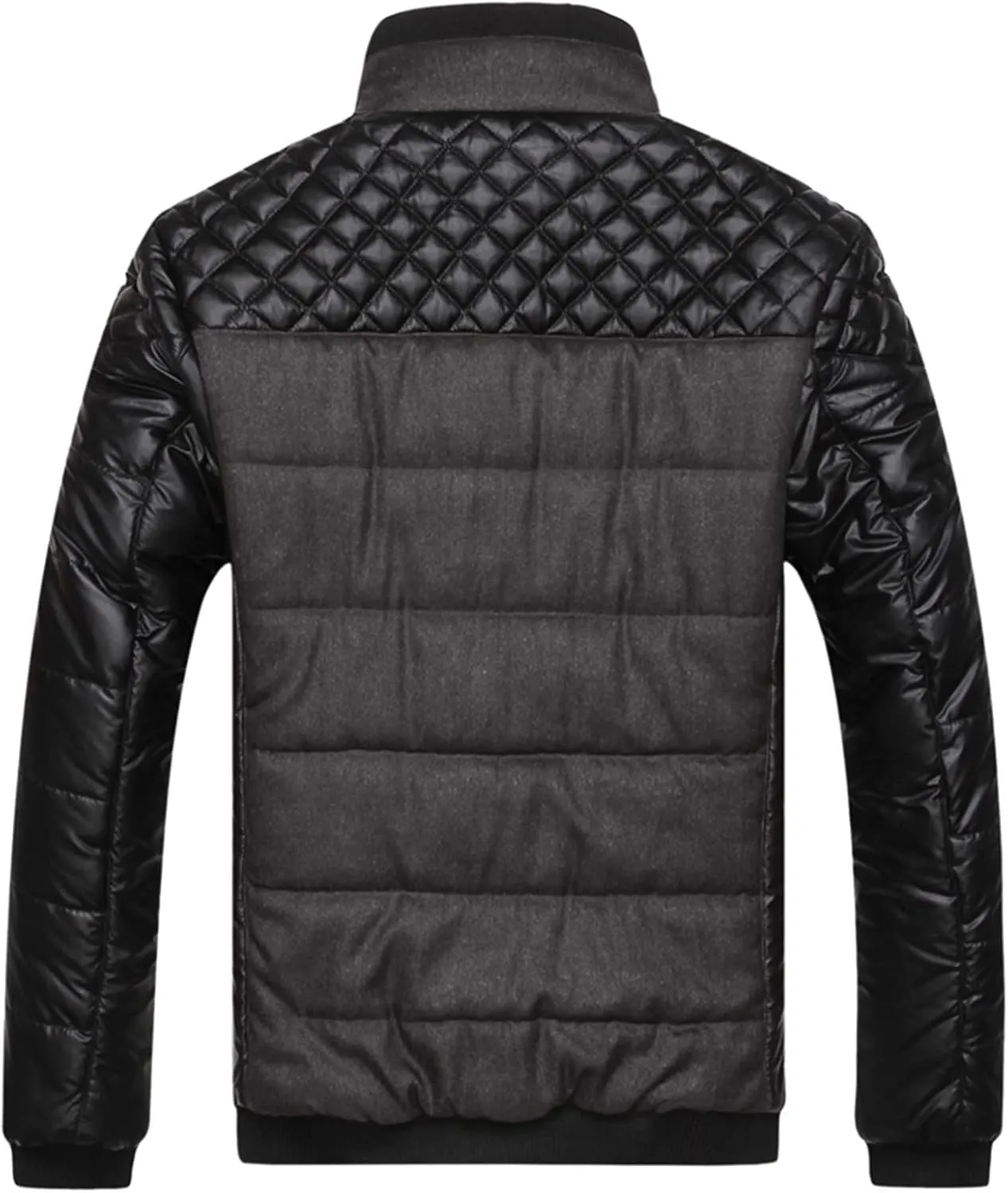 Mens Autumn And Winter Fashion Casual Diamond Coat Jacket Cotton Padded Jacket Men's Casual Jackets