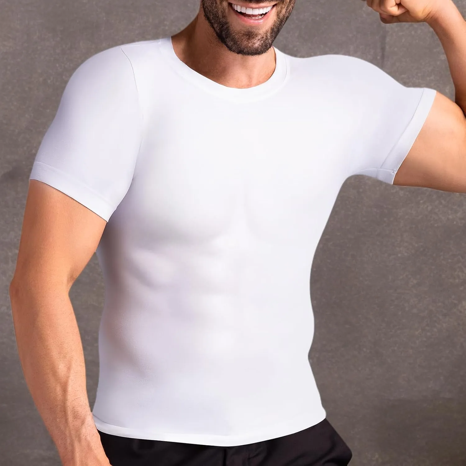 Mens Compression Shirt Body Shaper Slimming Undershirt Gynecomastia Abdomen Tummy Control Shapewear Tank Top Vest