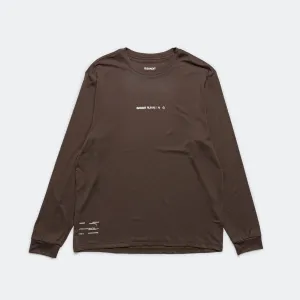 Mens Micromesh Performance Long Sleeve Tee - Umber