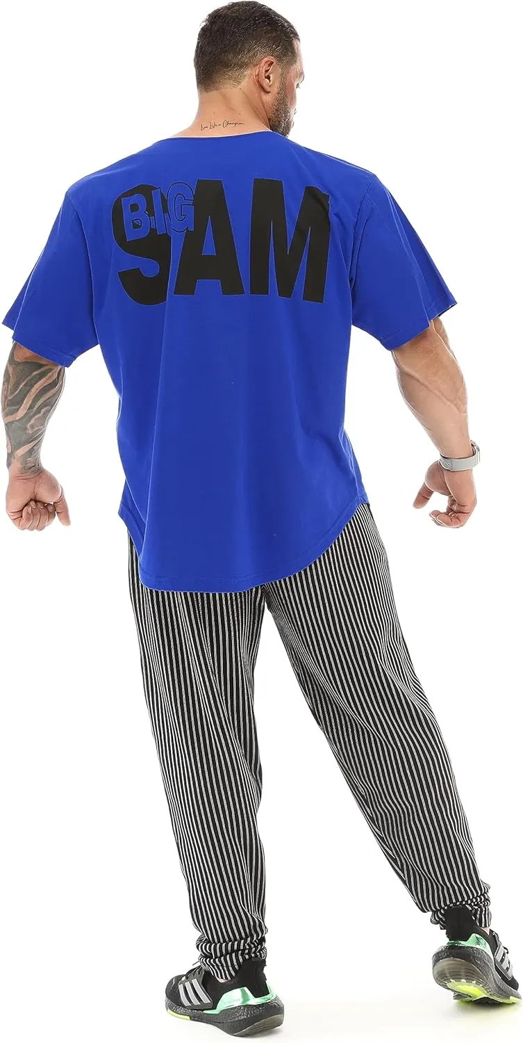 Men's Oversize T-Shirt Thin Fabric 100% Cotton Rag Top Gym T-Shirt