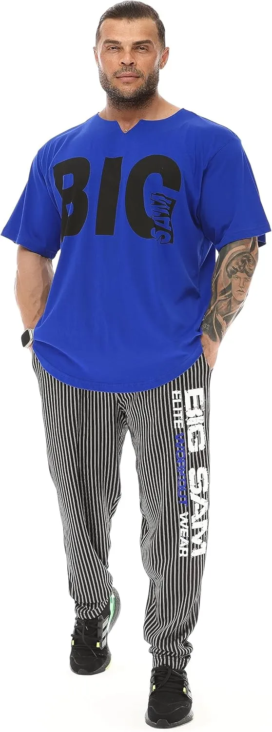 Men's Oversize T-Shirt Thin Fabric 100% Cotton Rag Top Gym T-Shirt