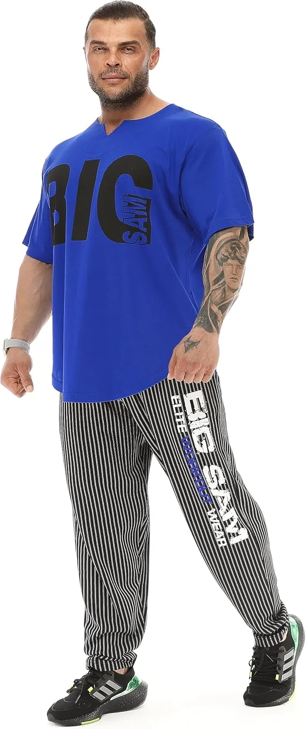 Men's Oversize T-Shirt Thin Fabric 100% Cotton Rag Top Gym T-Shirt
