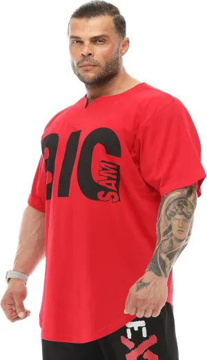 Men's Oversize T-Shirt Thin Fabric 100% Cotton Rag Top Gym T-Shirt