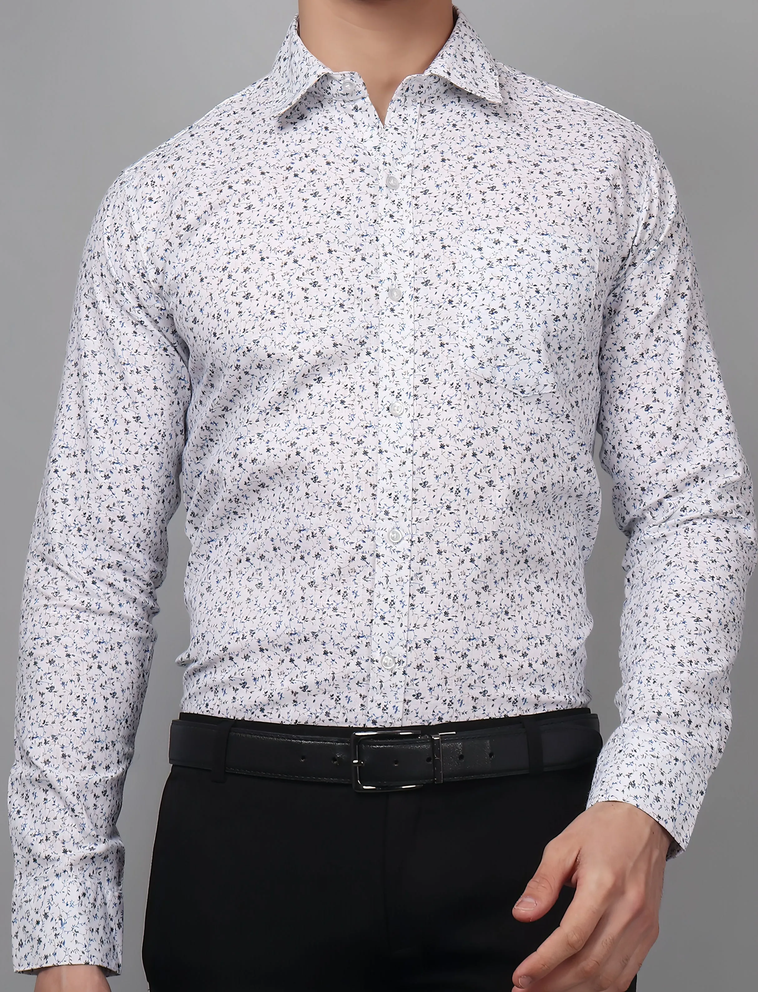 Men's Printed Shirt | Cotton Linen