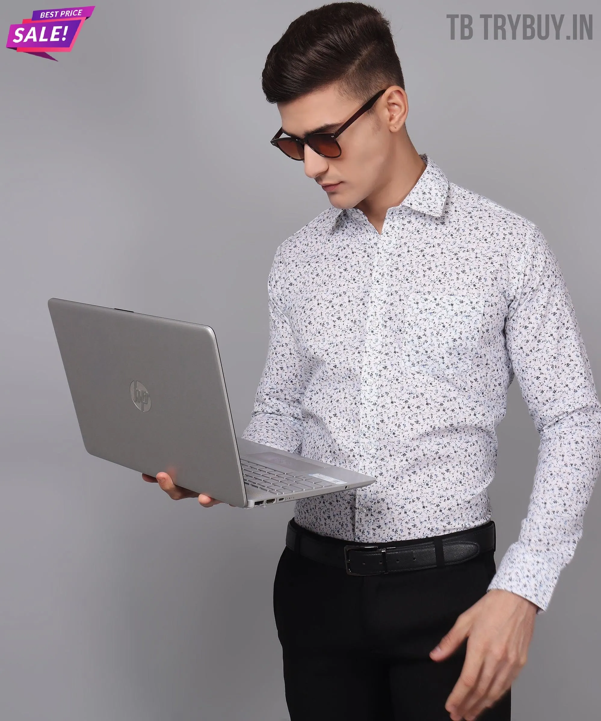 Men's Printed Shirt | Cotton Linen