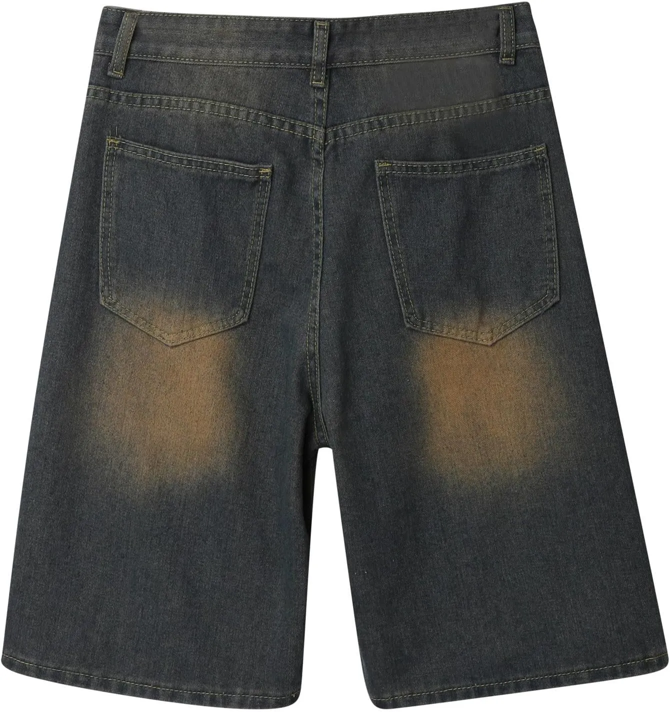 Mens Y2K Baggy Jean Shorts Casual Summer Hip Hop Aesthetic Pants Loose Fit Denim Shorts Trendy Outfits