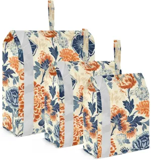 Mexican Flowers Packing Cubes for Travel 3 Set Travel Organizer Luggage Organizer Bags for Carry On Suitcases