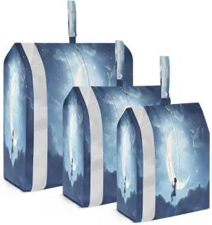 Moon Clouds Star Packing Cubes for Travel 3 Set Large Packing Cubes Luggage Bags Organizer for Travel