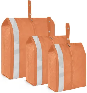 Orange Packing Cubes for Travel 3 Set Compression Packing Cubes Suitcase Organizer Bags for Travel