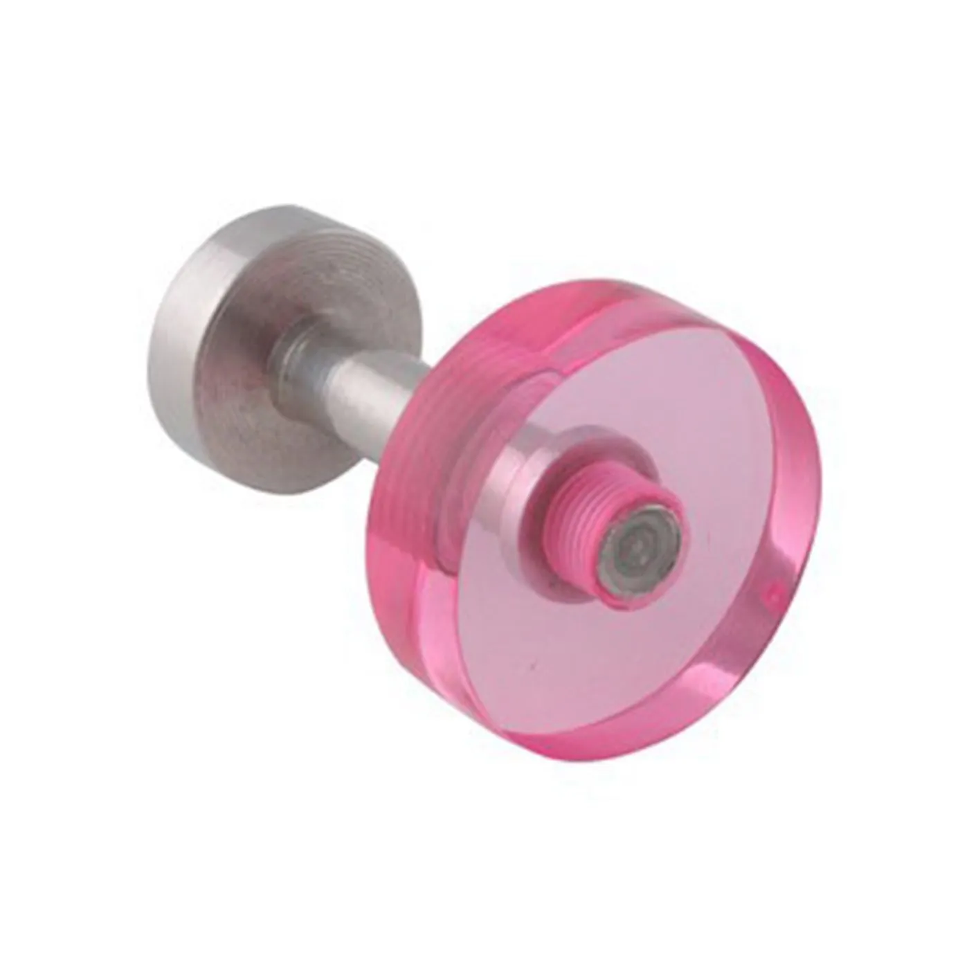 Pink Acrylic Stainless Steel Cufflinks