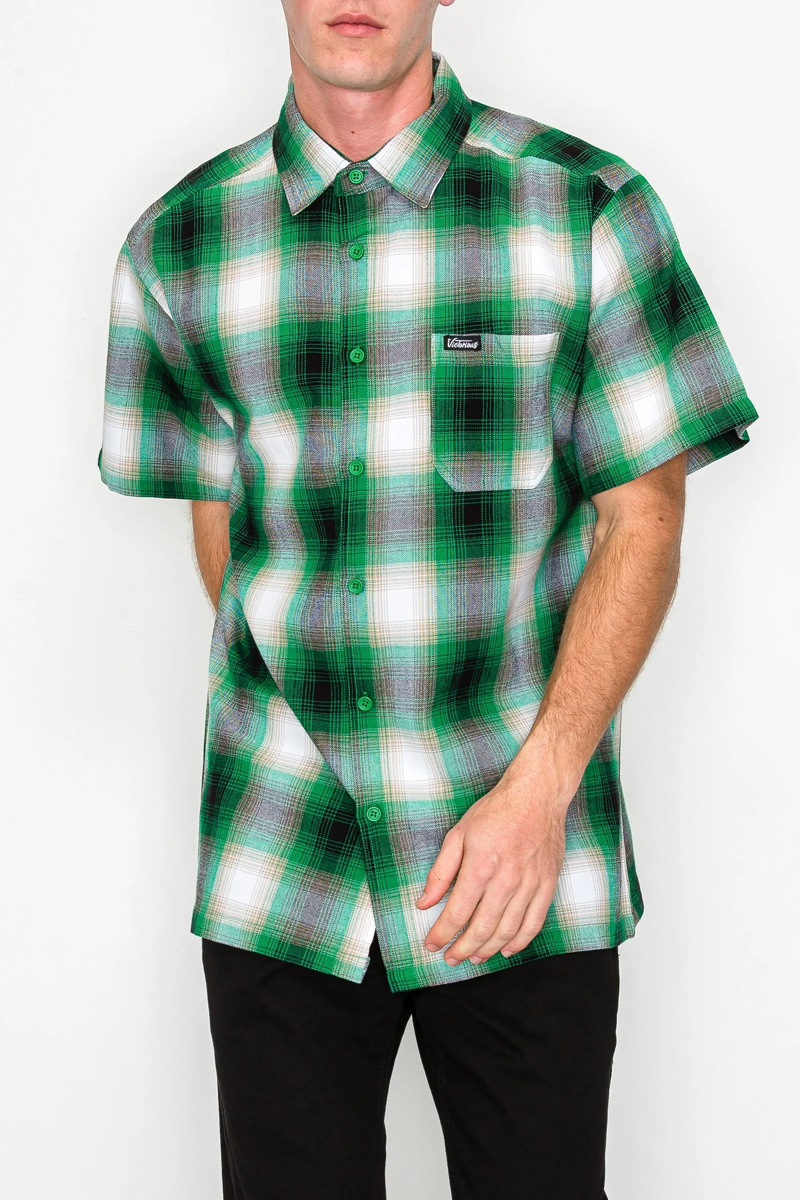 Plaid Short Sleeve Shirts - New Color Added