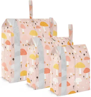 Plant Mushrooms Packing Cubes for Travel 3 Set Compression Packing Bags Luggage Organizers for Luggage
