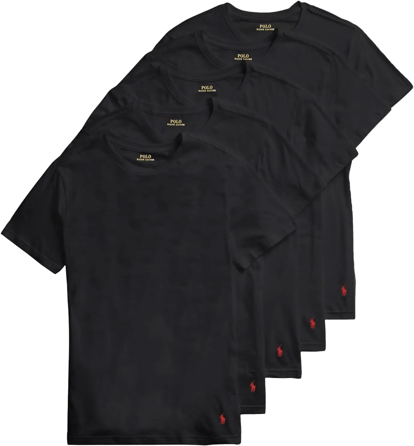 POLO RALPH LAUREN Slim Fit Undershirt w/Wicking 5-Pack Crews