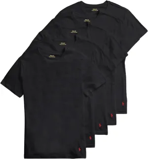 POLO RALPH LAUREN Slim Fit Undershirt w/Wicking 5-Pack Crews