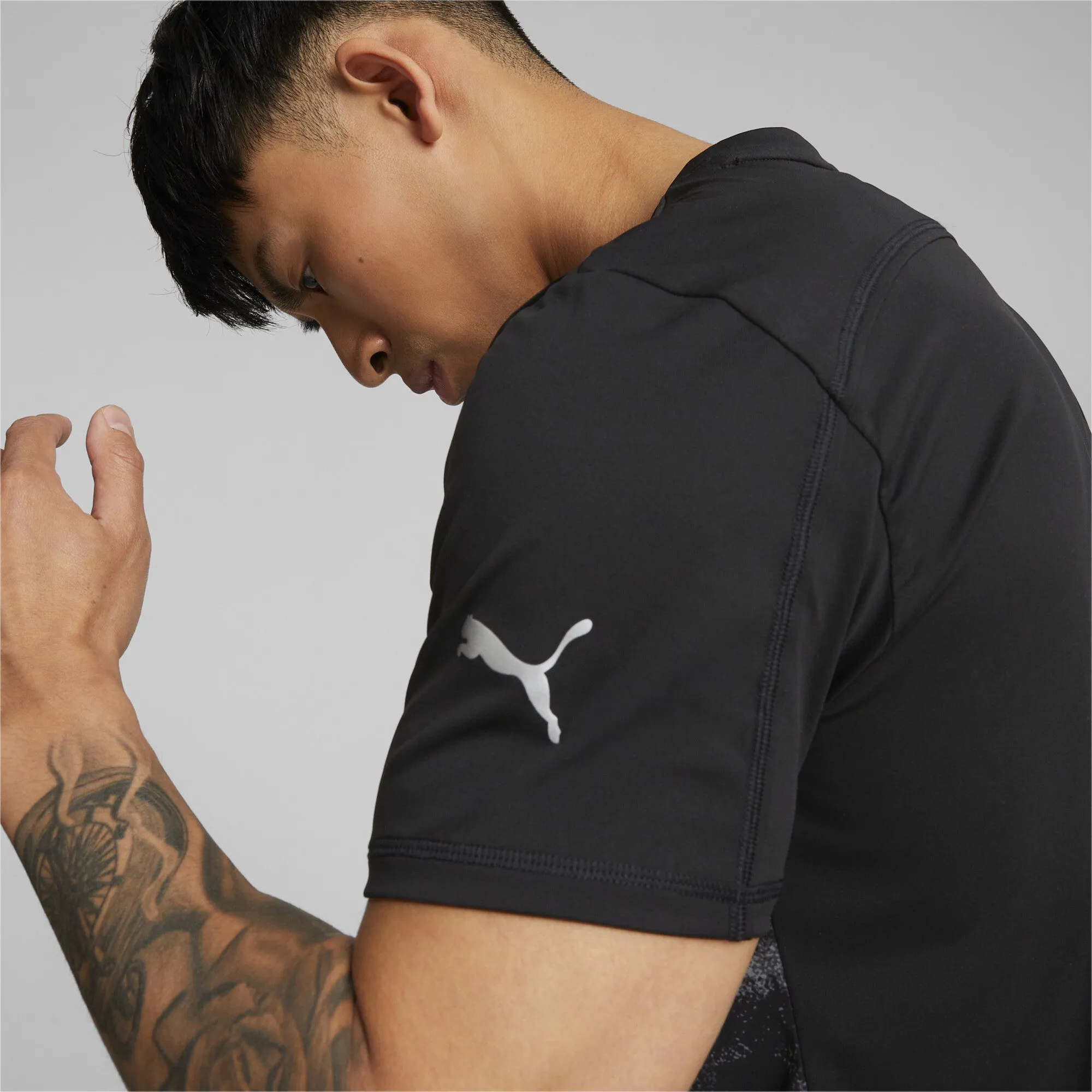 PUMA Run AOP Graphic SS Tee M
