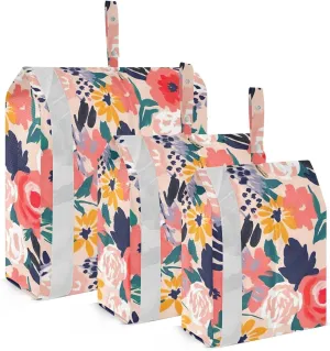 Roses Red Pink Packing Cubes for Travel 3 Set Packing Travel Organizer Cubes Luggage Bags Organizer for Luggage