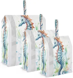 Seahorses Packing Cubes for Travel 3 Set Packing Bags Suitcase Organizer for Suitcase