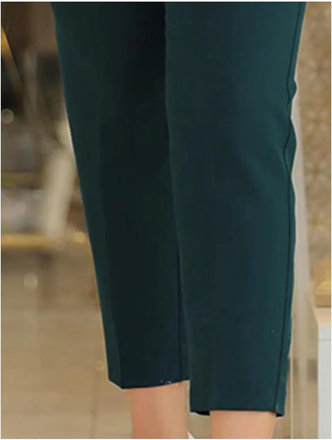 Sexyshine Women's Pleated High Waist Blazer Pants Straight Leg Loose Fit Business Work Office Lady Trousers with Pocket
