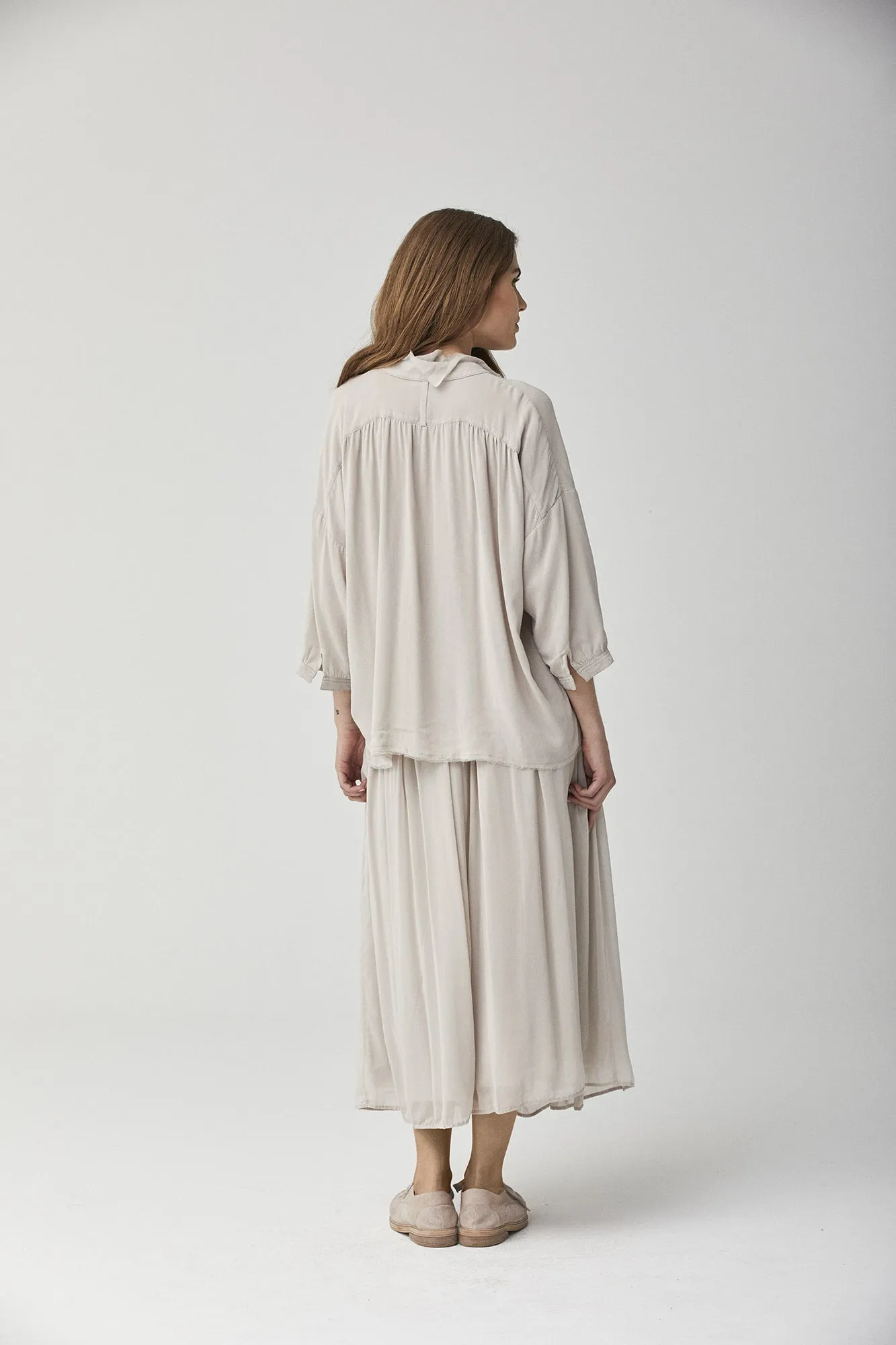 Silk Ruffle Shirt
