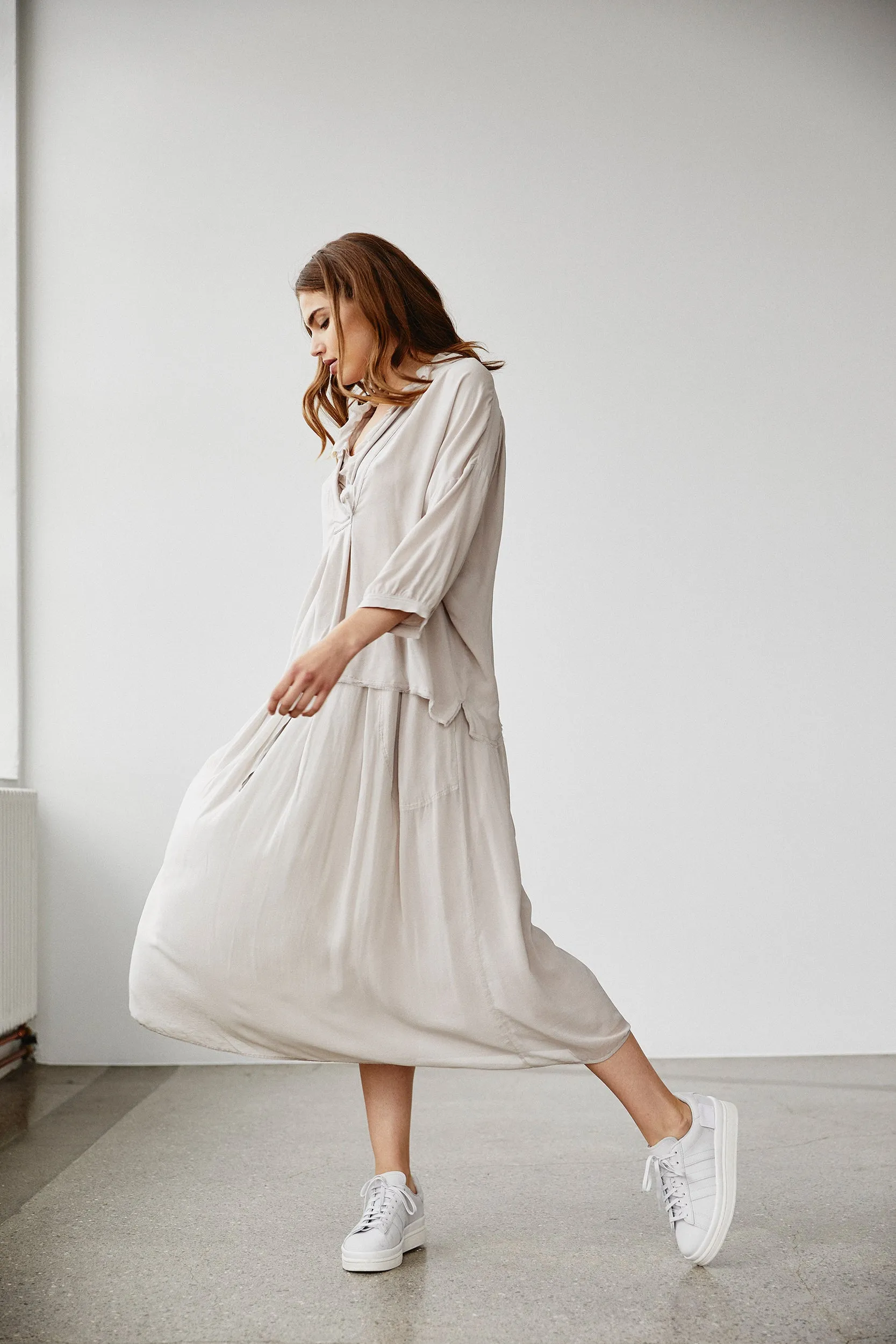 Silk Ruffle Shirt