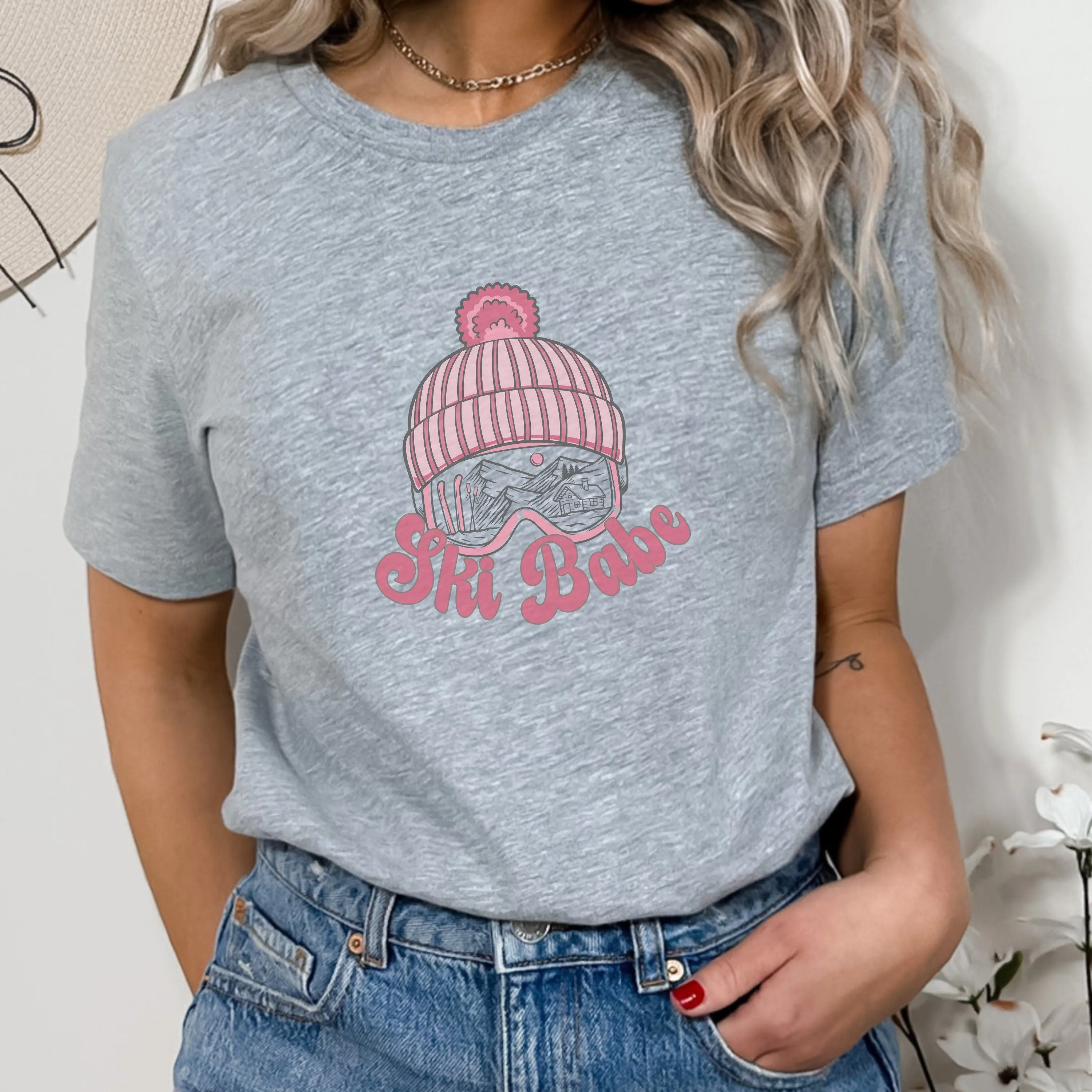 Ski Babe Shirt, Youth Ski Shirt, Kids Vacation Shirt, Winter Vacation Shirt