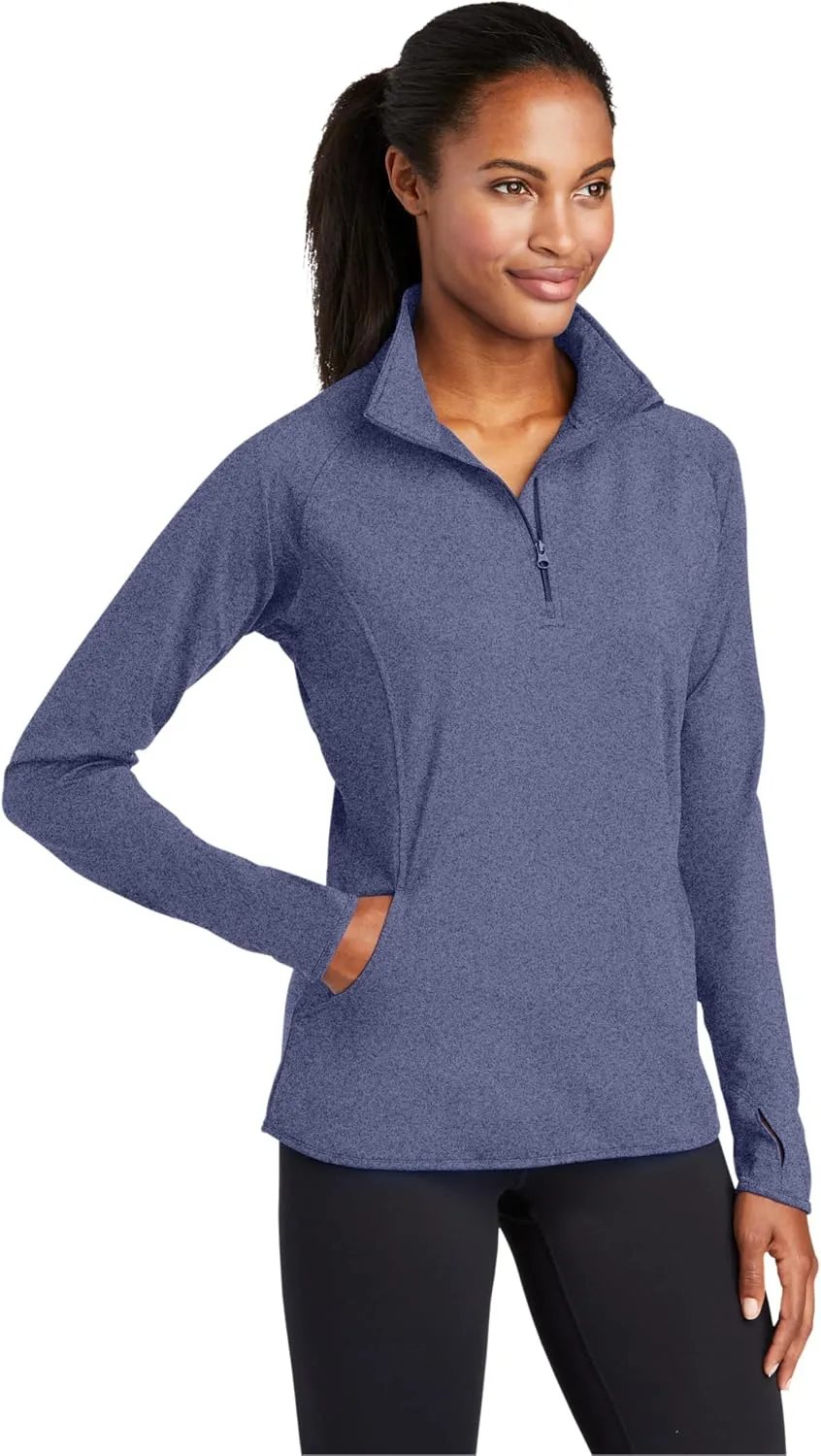 SPORT-TEK Women's Sport-Wick Stretch 1/4-Zip Pullover LST850