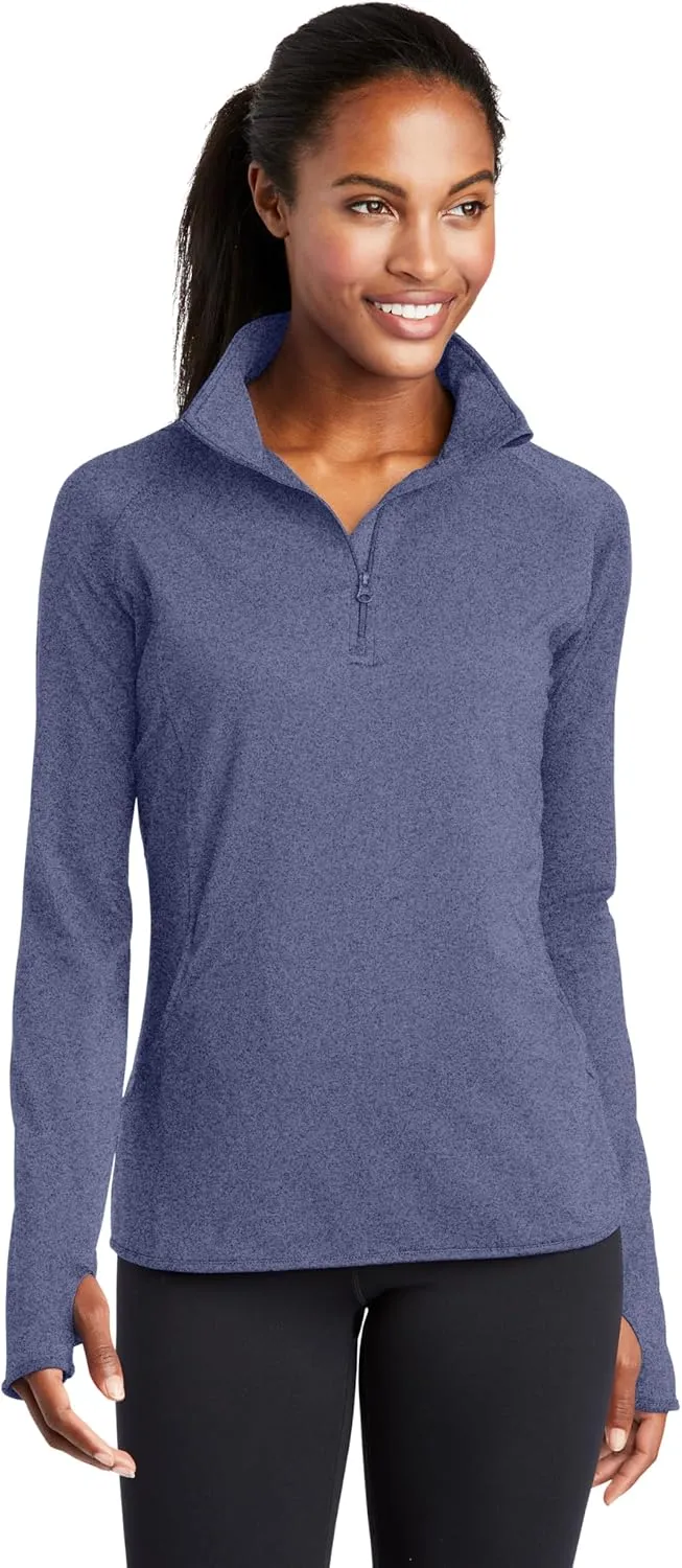 SPORT-TEK Women's Sport-Wick Stretch 1/4-Zip Pullover LST850