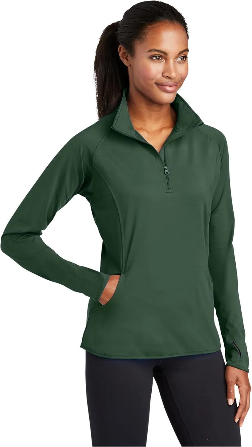 SPORT-TEK Women's Sport-Wick Stretch 1/4-Zip Pullover LST850