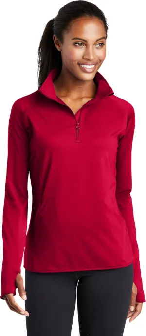 SPORT-TEK Women's Sport-Wick Stretch 1/4-Zip Pullover LST850