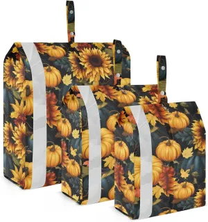 Sunflower Black Packing Cubes for Travel 3 Set Packing Travel Organizer Cubes Suitcase Organizer Bags Set for Travel Accessories