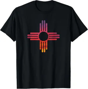 Sunset New Mexico Flag Zia Sun Souvenir boys girls T-Shirt