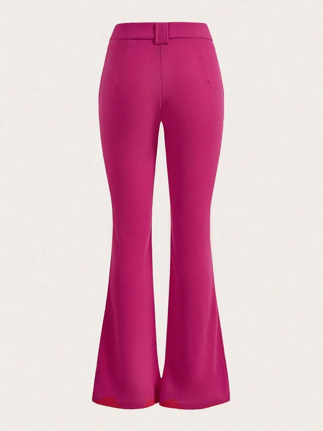 SweatyRocks Women's Casual High Waist Flare Leg Bell Bottom Pants Work Office Trousers