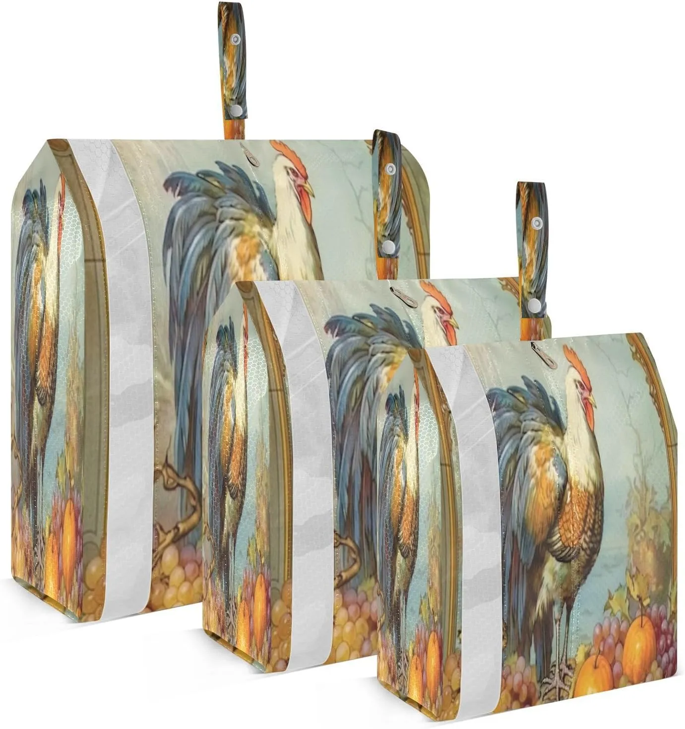Turkey Fruit Packing Cubes for Travel 3 Set Travel Bags Organizer Luggage Cubes for Suitcases