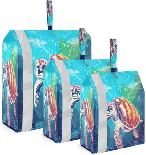 Turtle Sea Ocean Packing Cubes for Travel 3 Set Packing Bags Luggage Bags for Travel