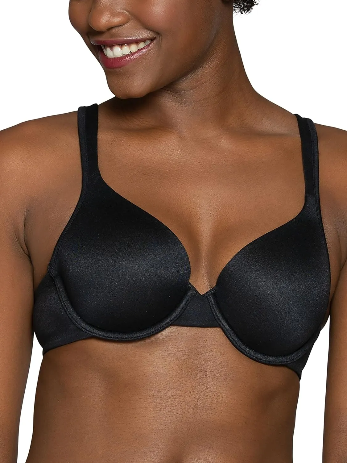Vanity Fair Women's Perfect T-Shirt Bra, Body Shine Full Coverage, Lightly Lined Cups up to DD