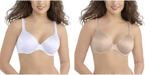 Vanity Fair Women's Perfect T-Shirt Bra, Body Shine Full Coverage, Lightly Lined Cups up to DD