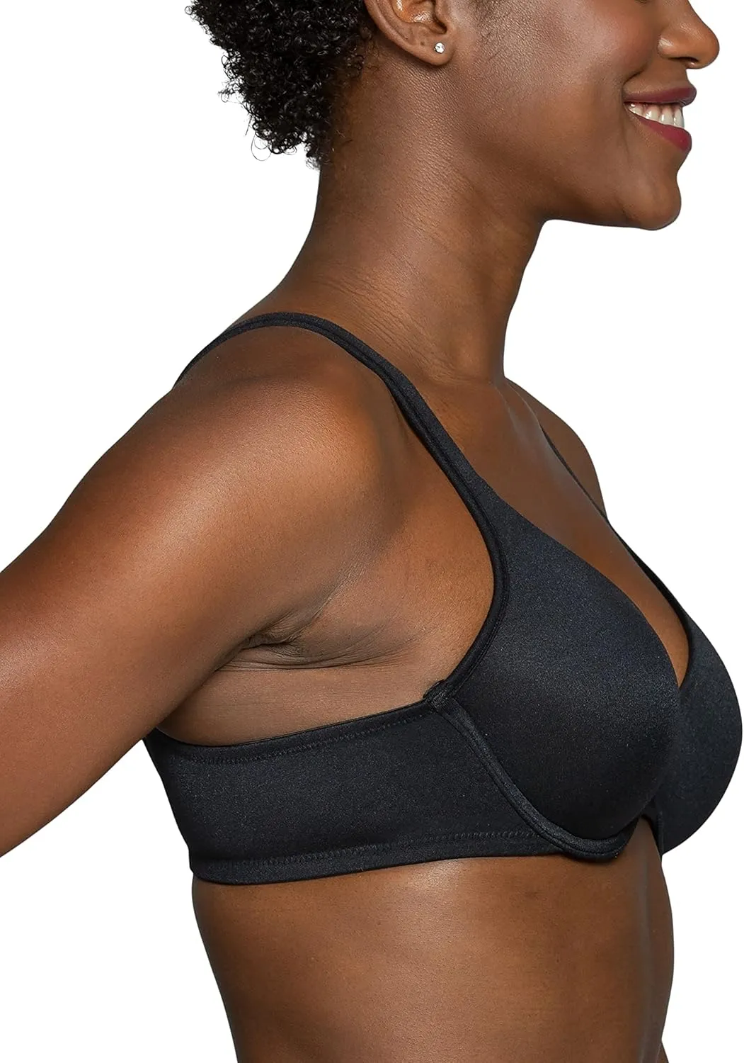 Vanity Fair Women's Perfect T-Shirt Bra, Body Shine Full Coverage, Lightly Lined Cups up to DD