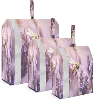 Watercolor Bee Packing Cubes for Travel 3 Set Packing Cubes Large Suitcase Organizer for Carry On