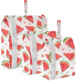 Watercolor Watermelons Packing Cubes for Travel 3 Set Compressible Packing Cubes Luggage Bags Organizer for Organization