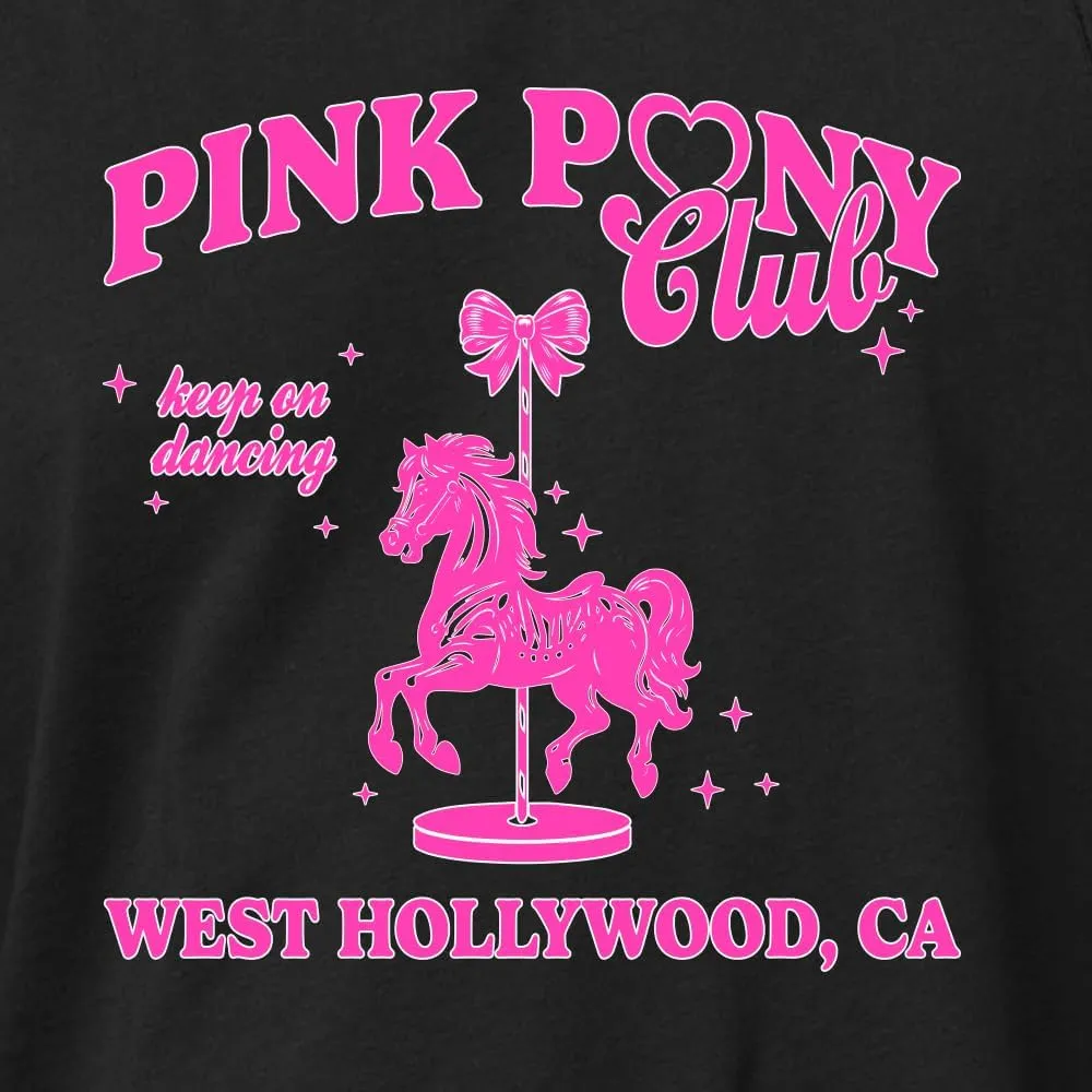 Wild Bobby Pink Pony Club West Hollywood California Logo | Fan Lyrics Music Concert Merch Pop Culture Shirt