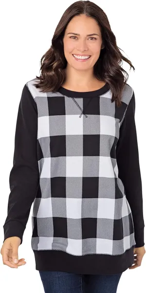 Woman Within Women's Plus Size Printed Sweatshirt
