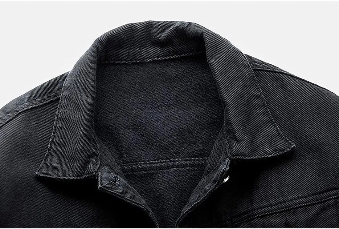 Women's Denim Cotton Button Closed Long Sleeve Solid Color Jacket With Pockets