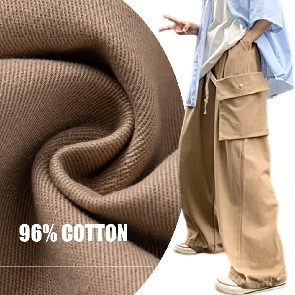 Women's Goth Cargo Pants Baggy Wide Leg Pants Vintage Casual Harajuku Trousers