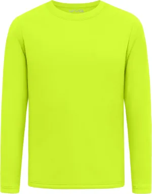 Youth Neon Shirts Dry Fit Long Sleeve Athletic T-Shirts Boys Girls UPF 50  Quick Dry Neon Shirt for Kids 2T to Youth