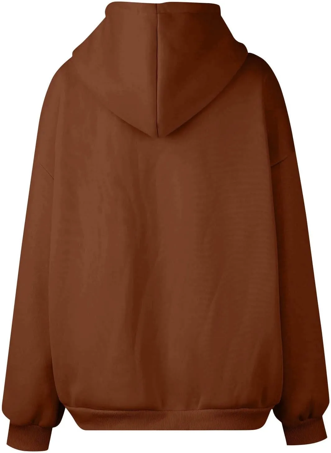 Zip Up Hoodies for Women 2024 Fall Winter Oversized Sweatshirt Fleece Lined Jacket Casual Warm Outfit with Pockets